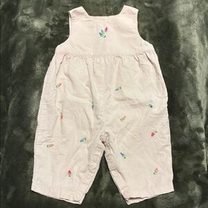 Talbots Kids Cream Cotton Overalls
